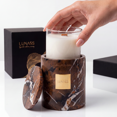 SANDSTORM | Natural Marble Candle Set