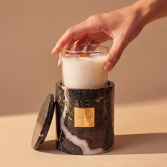 MIRAGE | Natural Marble Candle Set