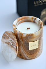 BURNING SAND | Natural Onyx Candle Set